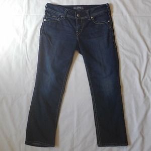 Silver Suki Capri 5 Pocket Denim Jeans W29